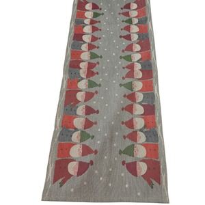 Ekelund Sweden Organic Cotton Table‎ Runner Tomte Gnome Christmas  31x13.5